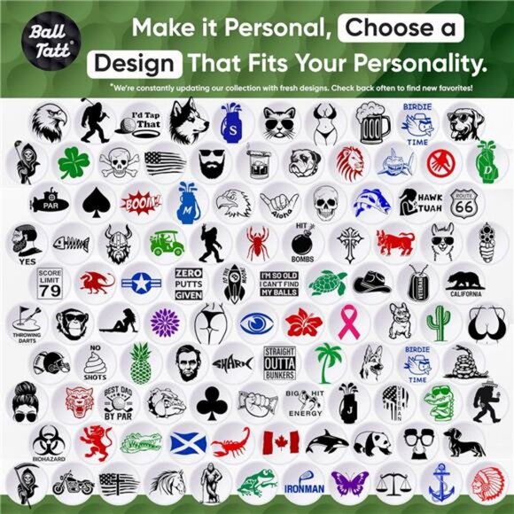 Golf Ball Stamp - Self-Inking Marker - Quick-Dry Permanent Marking Tool - Picture 6 of 7